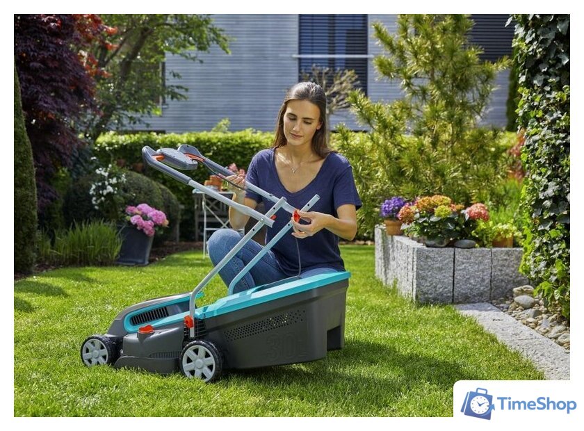 Газонокосилка Gardena PowerMax 32/36V P4A 14621-20 (с 2-мя АКБ) - Изображение №6 — Интернет-магазин Time-Shop