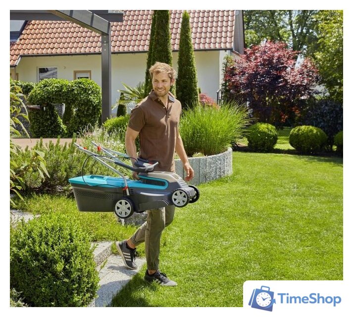 Газонокосилка Gardena PowerMax 32/36V P4A 14621-20 (с 2-мя АКБ) - Изображение №8 — Интернет-магазин Time-Shop