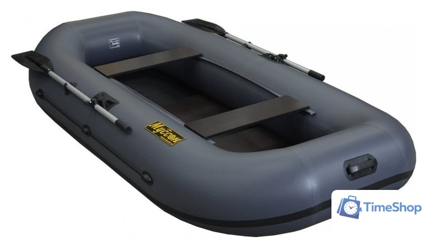 Гребная лодка Муссон B-290 PC (серый) - Изображение №2 — Интернет-магазин Time-Shop