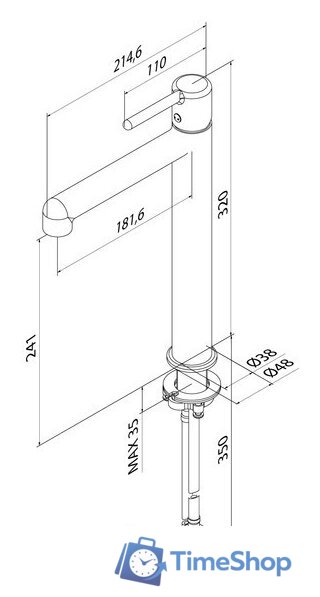 Смеситель IDDIS Aiger AIGBL01i01 - Изображение №14 — Интернет-магазин Time-Shop