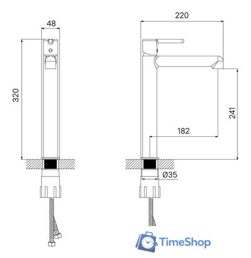 Смеситель IDDIS Aiger AIGBL01i01 - Изображение №8 — Интернет-магазин Time-Shop