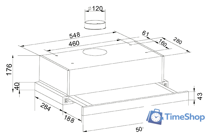 Кухонная вытяжка Making Oasis Everywhere UV-60I (F) - Изображение №2 — Интернет-магазин Time-Shop
