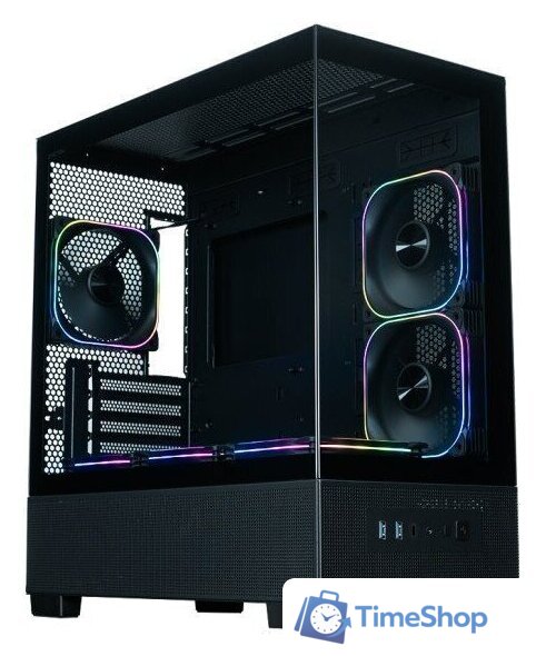 Корпус XASTRA Q500M 6ARGB-FG-C10-UC (черный) - Изображение №3 — Интернет-магазин Time-Shop