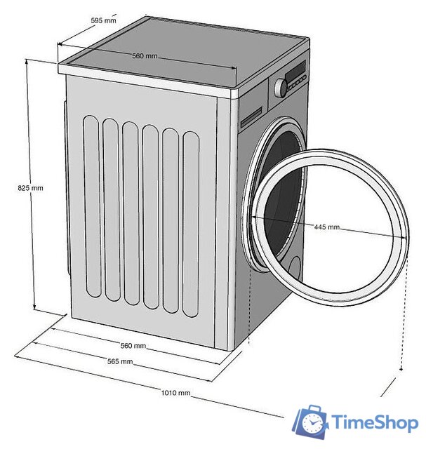 Стиральная машина Korting KWMI 14IS94 - Изображение №2 — Интернет-магазин Time-Shop