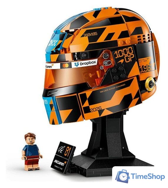 Конструктор LEGO Editions 43017 Шлем McLaren Mastercard F1 Team Oscar Piastri Helmet - Изображение №4 — Интернет-магазин Time-Shop