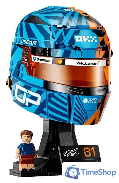 Конструктор LEGO Editions 43017 Шлем McLaren Mastercard F1 Team Oscar Piastri Helmet - Изображение №2 — Интернет-магазин Time-Shop