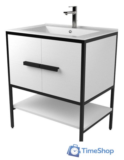  Дабер Тумба под умывальник 010 Т10.6.2.5 (черный/белый) - Изображение №1 — Интернет-магазин Time-Shop