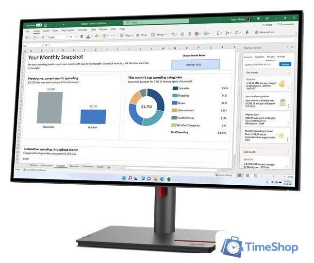 Монитор Lenovo ThinkVision P27h-30 63A1GAT1UK - Изображение №3 — Интернет-магазин Time-Shop