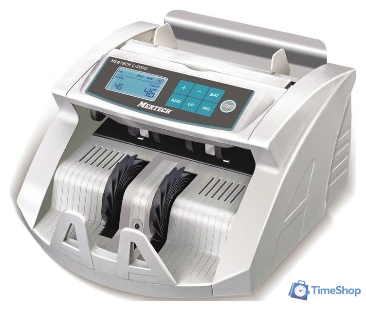 Счетчик банкнот Mertech C-3000 (белый) - Изображение №2 — Интернет-магазин Time-Shop