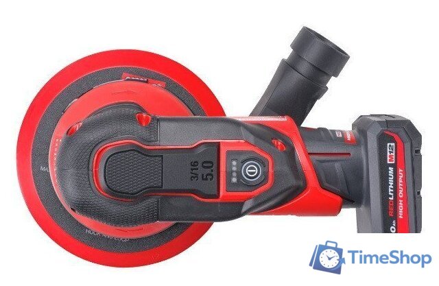 Эксцентриковая шлифмашина Milwaukee M12FROS5-502X 4933493651 (с 2-мя АКБ, кейс) - Изображение №4 — Интернет-магазин Time-Shop