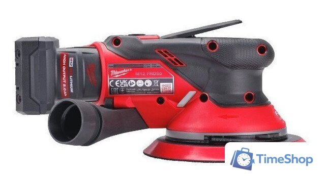 Эксцентриковая шлифмашина Milwaukee M12FROS5-502X 4933493651 (с 2-мя АКБ, кейс) - Изображение №3 — Интернет-магазин Time-Shop