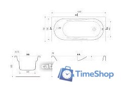 Ванна Cersanit Mito Red 150x70 (с каркасом и экраном) - Изображение №9 — Интернет-магазин Time-Shop