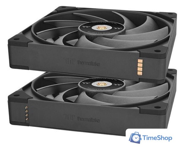 Комплект вентиляторов для корпуса Thermaltake Toughfan EX14 Pro 3-Fan Pack CL-F172-PL14BL-A - Изображение №3 — Интернет-магазин Time-Shop