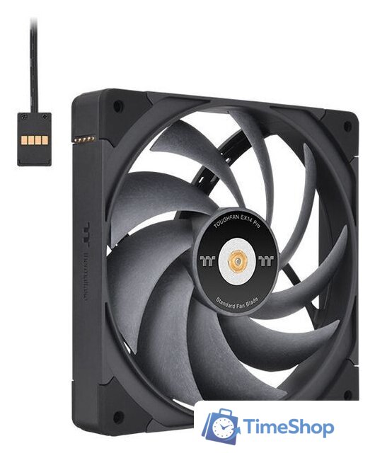 Комплект вентиляторов для корпуса Thermaltake Toughfan EX14 Pro 3-Fan Pack CL-F172-PL14BL-A - Изображение №2 — Интернет-магазин Time-Shop