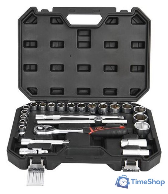 Универсальный набор инструментов Deli EDQ43025 (25 предметов) - Изображение №1 — Интернет-магазин Time-Shop