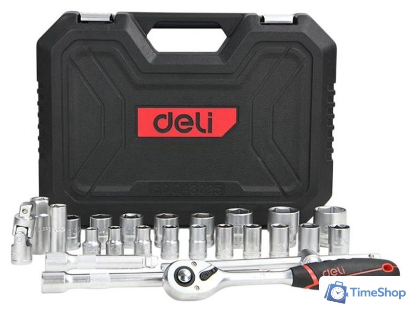 Универсальный набор инструментов Deli EDQ43025 (25 предметов) - Изображение №2 — Интернет-магазин Time-Shop