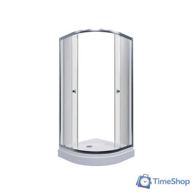 Душевой уголок Triton Альфа-Хром 90х90 (с поддоном) - Изображение №2 — Интернет-магазин Time-Shop