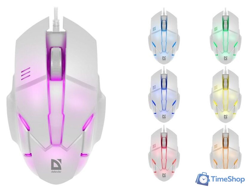 Мышь Defender Host MB-982 (белый) - Изображение №2 — Интернет-магазин Time-Shop