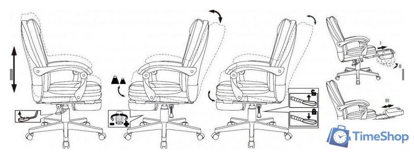 Офисное кресло Бюрократ CH-868N-BF (черный) - Изображение №4 — Интернет-магазин Time-Shop