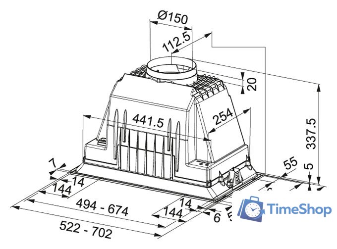 Кухонная вытяжка Franke Box FBI 527 Plus - Изображение №2 — Интернет-магазин Time-Shop