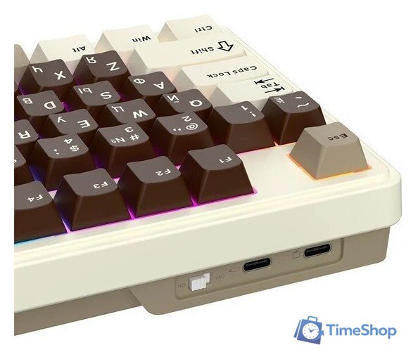 Клавиатура Royal Kludge N99 Mokko Grey (RK Cream) - Изображение №7 — Интернет-магазин Time-Shop