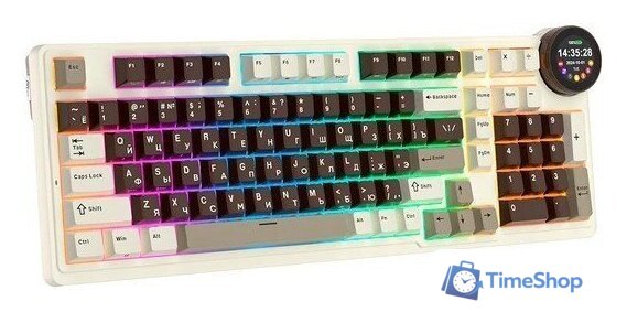 Клавиатура Royal Kludge N99 Mokko Grey (RK Cream) - Изображение №4 — Интернет-магазин Time-Shop