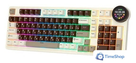 Клавиатура Royal Kludge N99 Mokko Grey (RK Cream) - Изображение №3 — Интернет-магазин Time-Shop