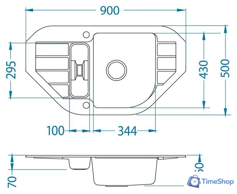 Кухонная мойка Alveus Niagara 60 4126005 - Изображение №2 — Интернет-магазин Time-Shop