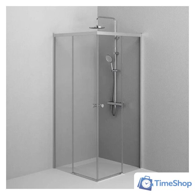 Душевой уголок AM.PM X-joy 90x90 W94G-403-9090-MT1K (серебристый/прозрачное стекло) - Изображение №1 — Интернет-магазин Time-Shop