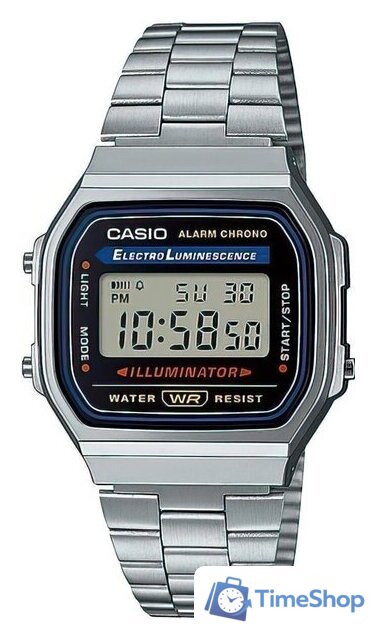 Наручные часы Casio A-168WA-1Q - Изображение №1 — Интернет-магазин Time-Shop
