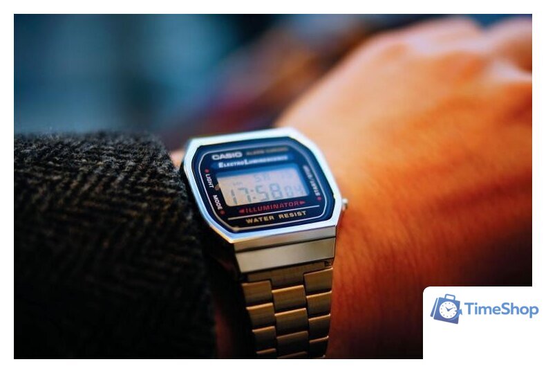 Наручные часы Casio A-168WA-1Q - Изображение №3 — Интернет-магазин Time-Shop