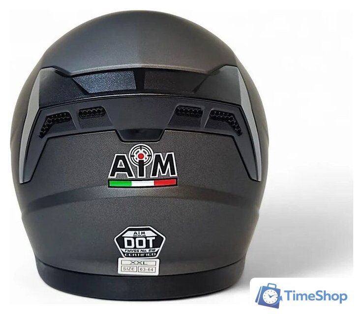 Мотошлем AIM JK320 320-005-L (L, серый металлик) - Изображение №3 — Интернет-магазин Time-Shop