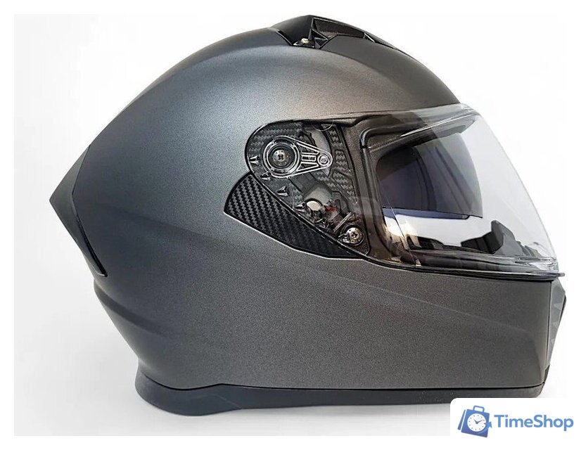 Мотошлем AIM JK320 320-005-L (L, серый металлик) - Изображение №4 — Интернет-магазин Time-Shop