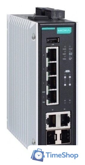 Управляемый коммутатор 2-го уровня Moxa EDS-P506E-4PoE-2GTXSFP-T - Изображение №1 — Интернет-магазин Time-Shop