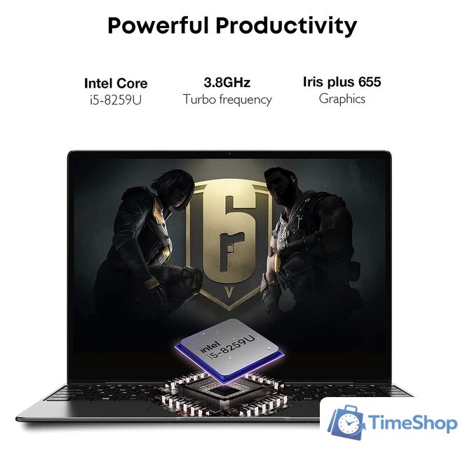 Ноутбук Chuwi CoreBook X 2022 CWI529-308N5N1PDNXX - Изображение №3 — Интернет-магазин Time-Shop