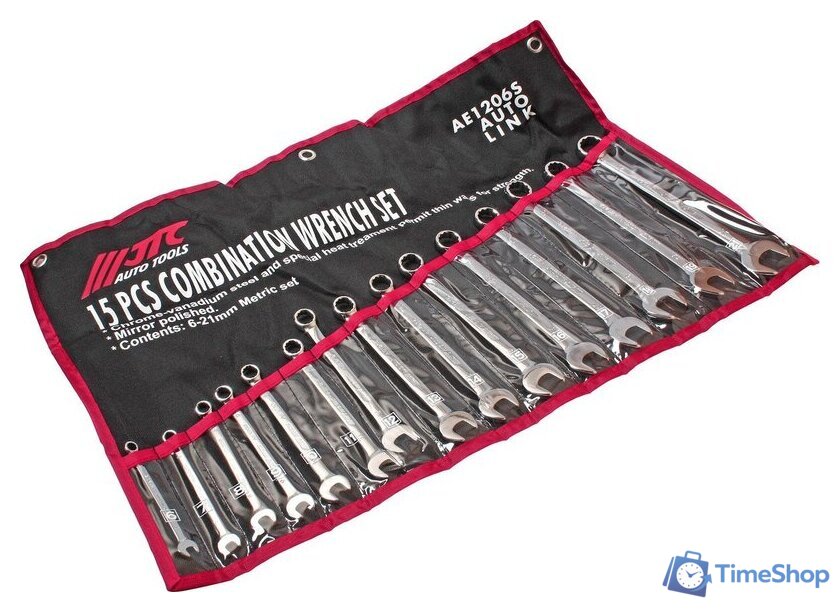 Набор ключей JTC JTC-AE1206S (15 предметов) - Изображение №1 — Интернет-магазин Time-Shop