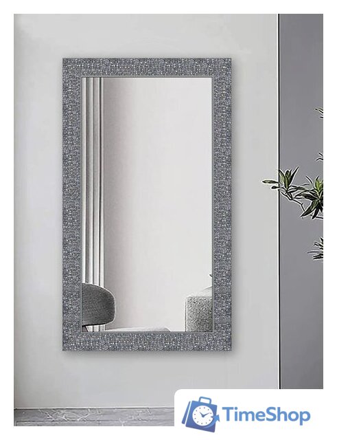 Зеркало Декарт Настенное в раме 8Л1280 (серый перламутр) - Изображение №2 — Интернет-магазин Time-Shop