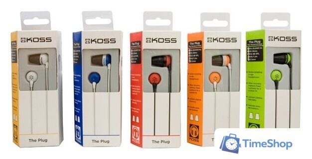 Наушники KOSS The PLUG (синий) - Изображение №2 — Интернет-магазин Time-Shop