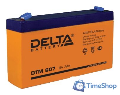 Аккумулятор для ИБП Delta DTM 607 (6В/7 А·ч) - Изображение №1 — Интернет-магазин Time-Shop