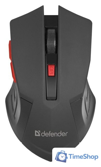 Мышь Defender Accura MM-275 (черный/красный) - Изображение №1 — Интернет-магазин Time-Shop