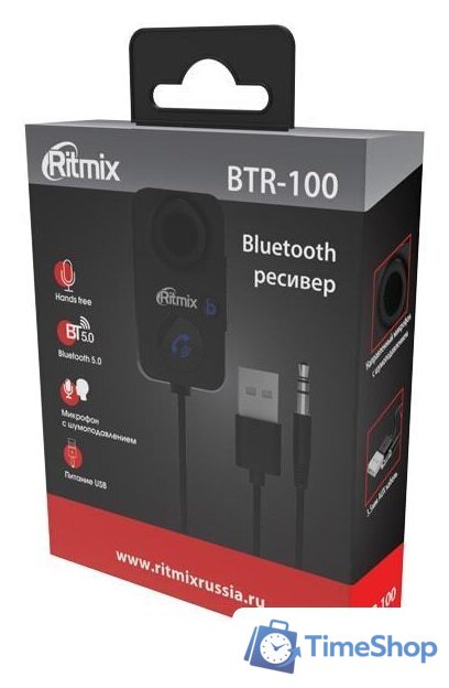 Аудиоадаптер Ritmix BTR-100 - Изображение №3 — Интернет-магазин Time-Shop