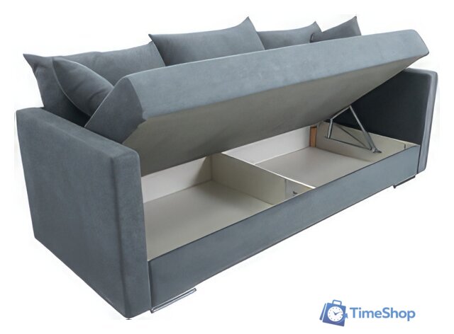 Диван Krones Эллада мод.2 (велюр, графит) - Изображение №2 — Интернет-магазин Time-Shop