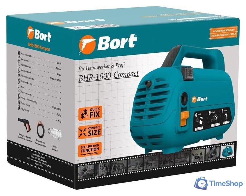 Мойка высокого давления Bort BHR-1600-Compact - Изображение №15 — Интернет-магазин Time-Shop