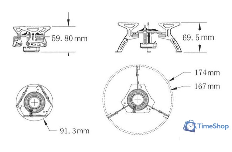 Туристическая горелка Fire-Maple FMS-105 - Изображение №3 — Интернет-магазин Time-Shop