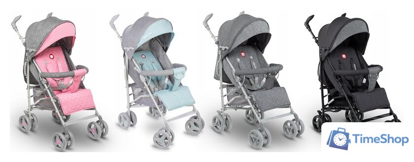 Коляска прогулочная «трость» Lionelo Irma (серый/темно-серый) - Изображение №5 — Интернет-магазин Time-Shop