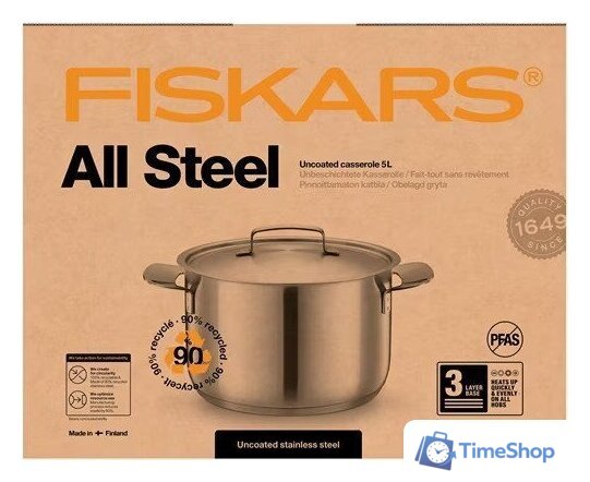 Кастрюля Fiskars All Steel 1064752 - Изображение №6 — Интернет-магазин Time-Shop