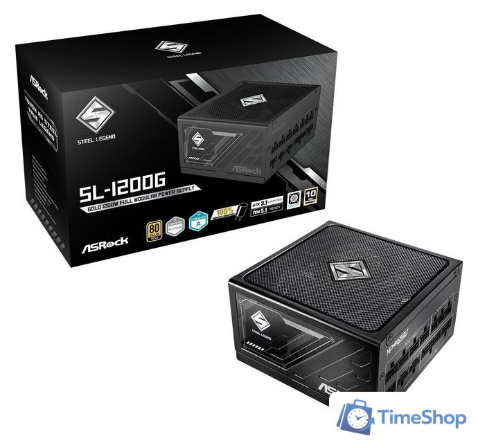 Блок питания ASRock Steel Legend 1200W SL-1200G - Изображение №2 — Интернет-магазин Time-Shop