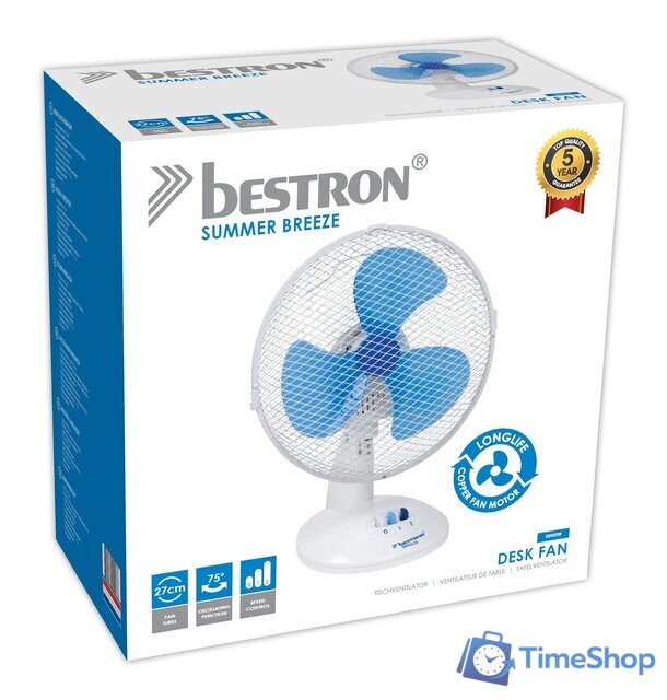 Вентилятор Bestron DDF27W - Изображение №4 — Интернет-магазин Time-Shop