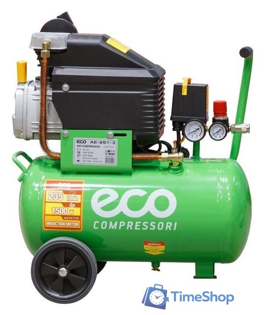 Компрессор ECO AE-251-3 - Изображение №3 — Интернет-магазин Time-Shop