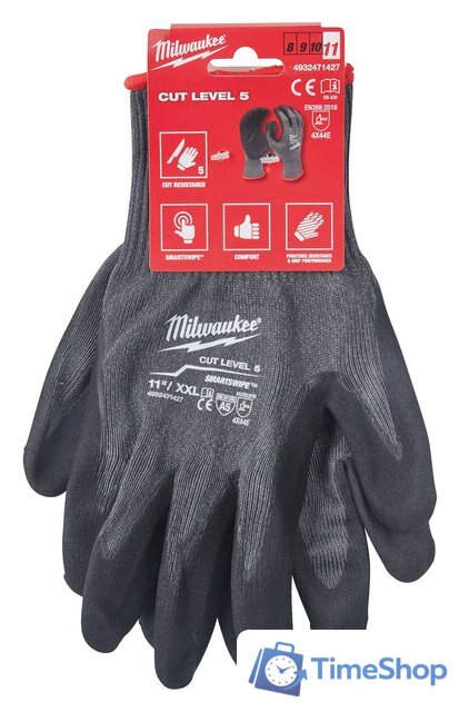 Нитриловые перчатки Milwaukee Cut level 5/E 11/XXL 4932471427 - Изображение №2 — Интернет-магазин Time-Shop